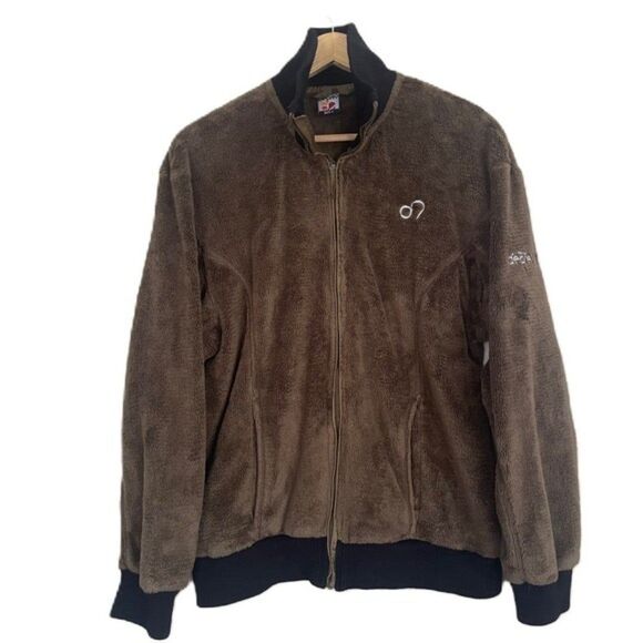 Degre 7 Women's Full Zip Fleece Coats&Jacket Dark Brown (Size L) - Picture 6 of 12